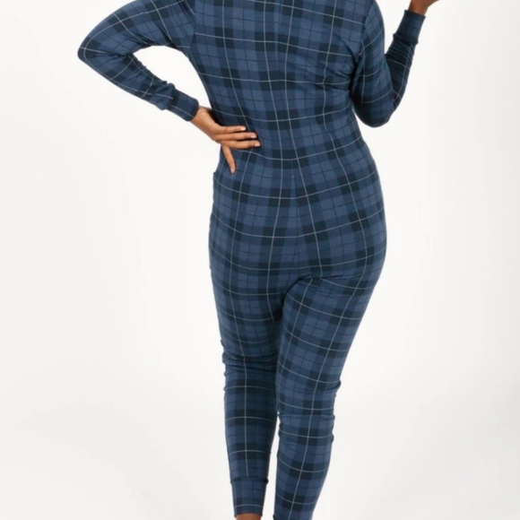 ⚡️SALE⚡️Smash + Tess Wednesday Romper in Blue Holiday Tartan, Size XS - Picture 3 of 13